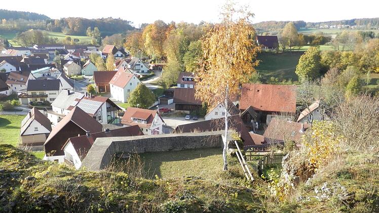Blick von der Burgruine Bärnfels 2014 Foto: rm