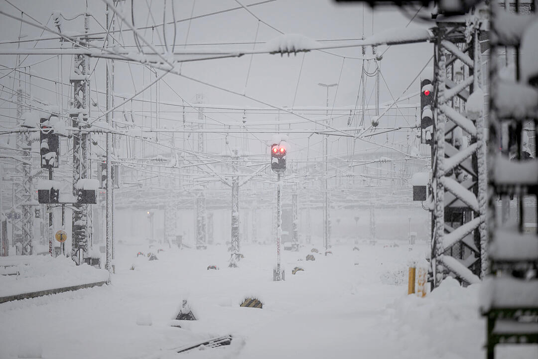 Wintereinbruch in Süddeutschland - München