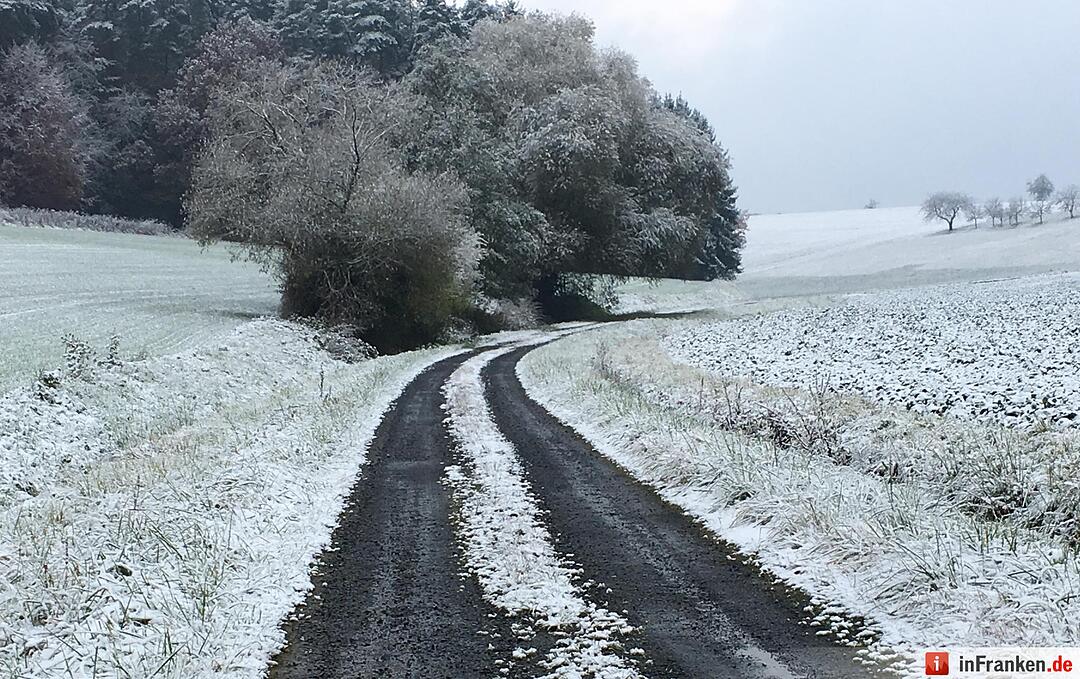 Erster Schnee in Oberfranken