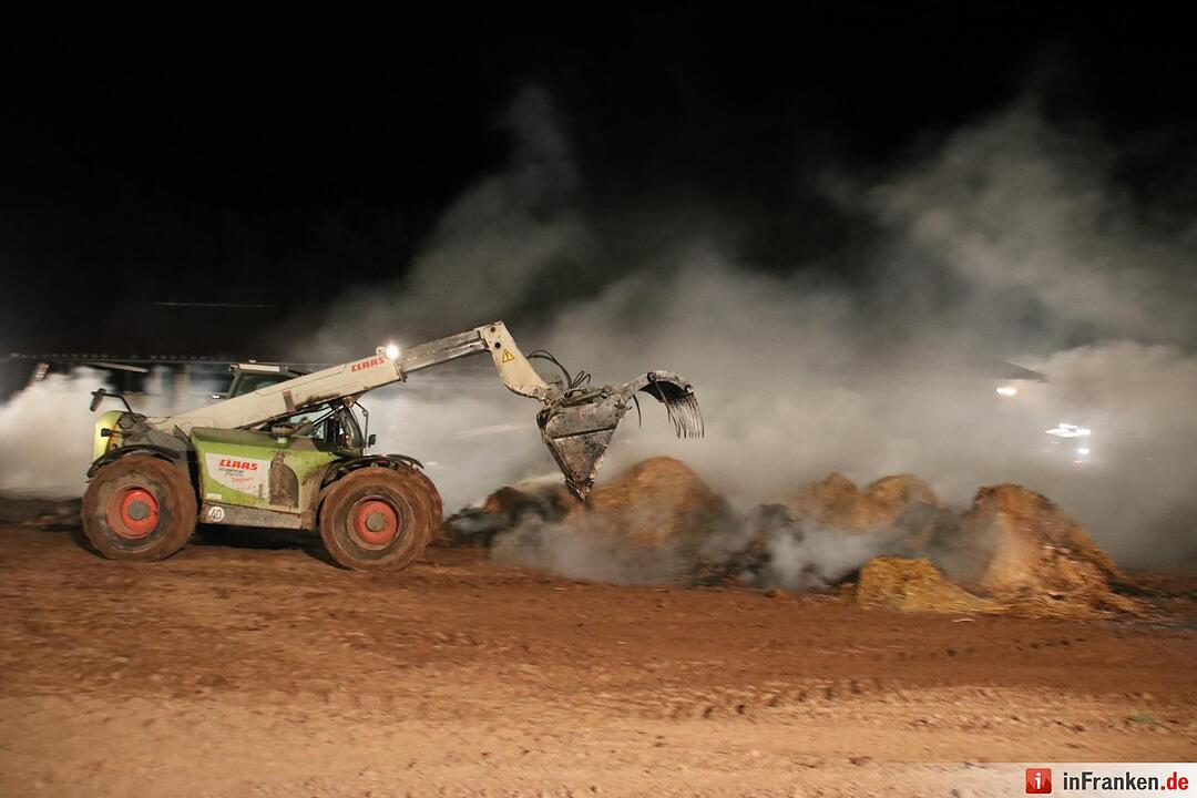 Hoher Schaden bei Stallbrand bei Nüdlingen