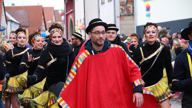 Faschingszug in Poppenlauer.Heike Beudert