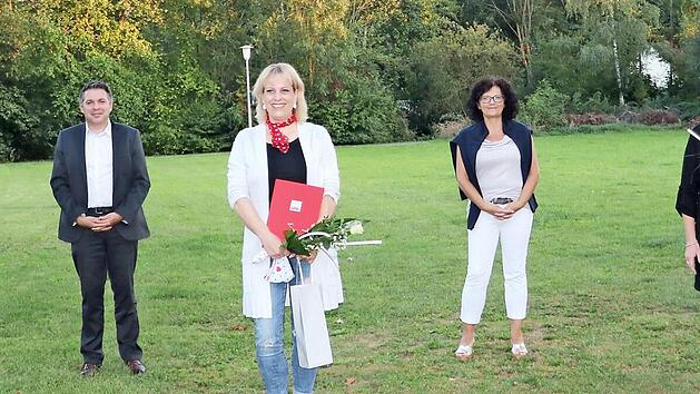 Ehrungen beim SPD-Ortsverein (von links): Stellvertretender Kreisvorsitzender Christoph Franke, Reiner Brückner, Carsten Höllein, Simone Barton, Sabine König, Angela Koch-Klemczak sowie die beiden stellvertretenden Ortsvereinsvorsitzenden Michel Butz und Joachim Hassel Foto: Alexandra Kemnitzer