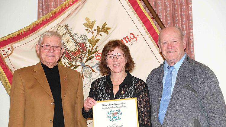 (v.l.) Winfried Laske, Lydia Oppelt und Paul Kolb.Gerd Schaar
