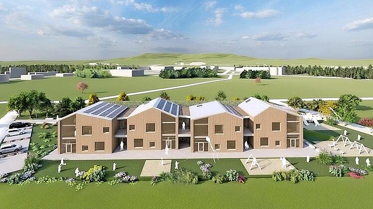 So soll der Neubau der Hirschaider Kita Mikado aussehen. Auf 1830 Quadratmetern werden bis zu 136 Kinder Platz finden.