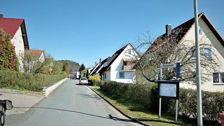 Im Tulpenweg wird der Regenwasserkanal noch in diesem Jahr auf einer Länge von 250 Metern erneuert. Die Gemeinde Harsdorf muss hier mit Kosten von rund 230 000 Euro rechnen.  Foto: Werner Reißaus