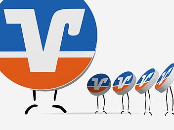 Mit der geplanten Fusion der Volks- und Raiffeisenbanken Bayreuth und Hof entsteht in Kulmbacher Nachbarschaft ein VR-Riese. Illustration: Micho Haller