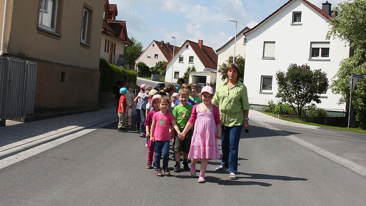 Ausnahmsweise durften die Kinder auf der Straße laufen.