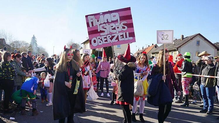 Faschingszug in Zeitlofs. Foto: Marion Eckert