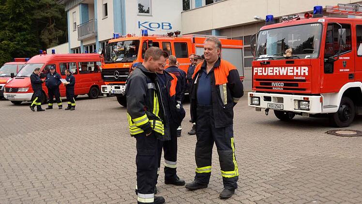 Großübung der Feuerwehr Notfallkontingente Foto: Peter Rauch