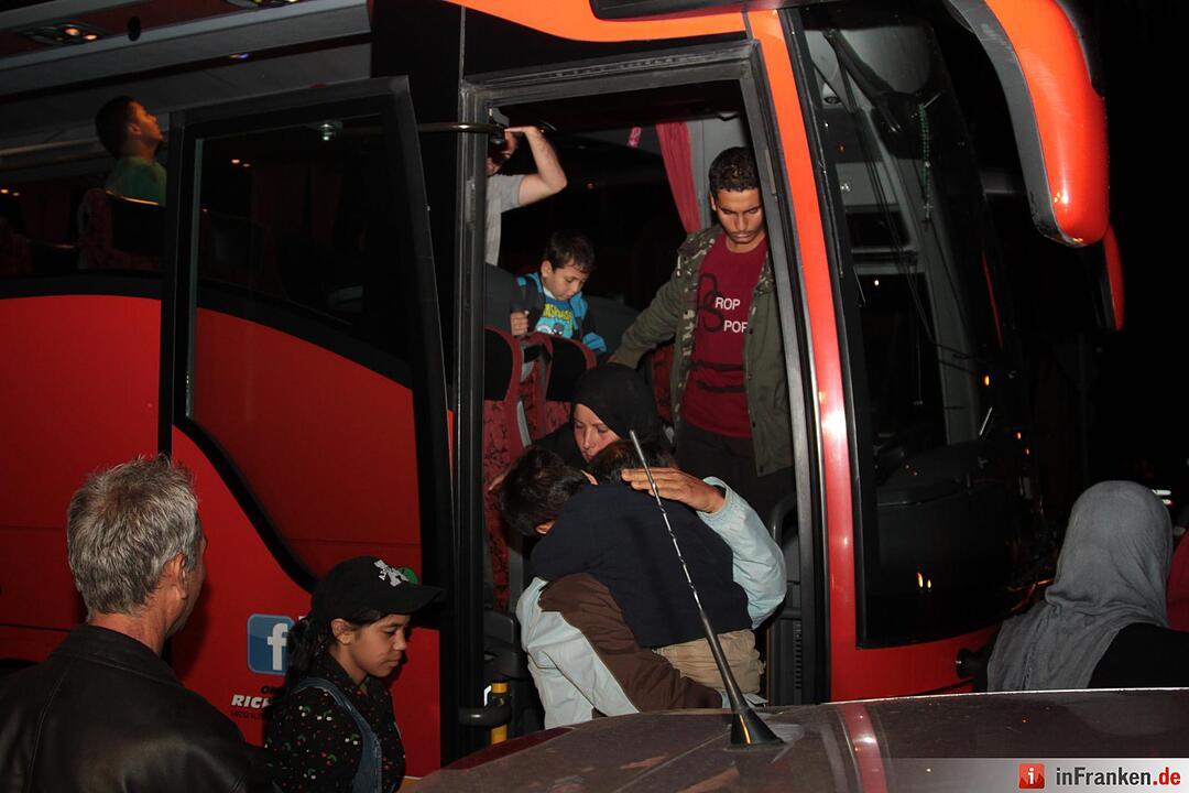 Flüchtlinge kommen in Nürnberg an