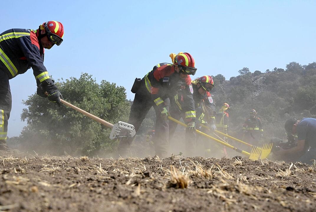 Waldbrände in Spanien - Deutsche Feuerwehrleute im Einsatz