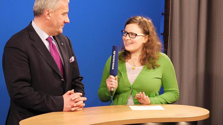 Antonia Pechtold im Gespräch mit Ludwig Spaenle.
