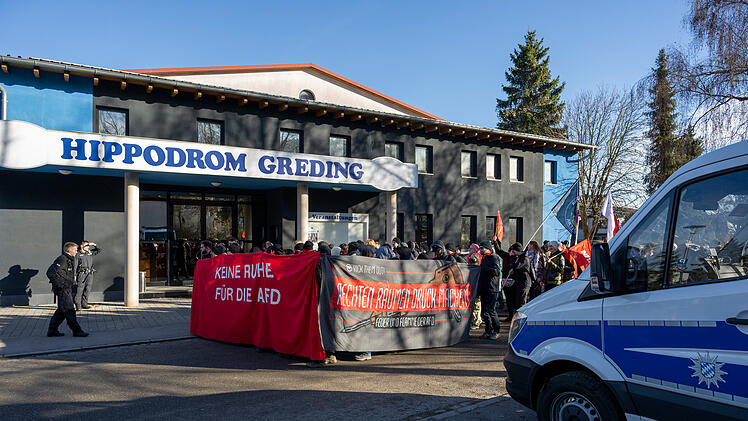 Geplante Gr&uuml;ndung der AfD-Jugend Bayern - Proteste