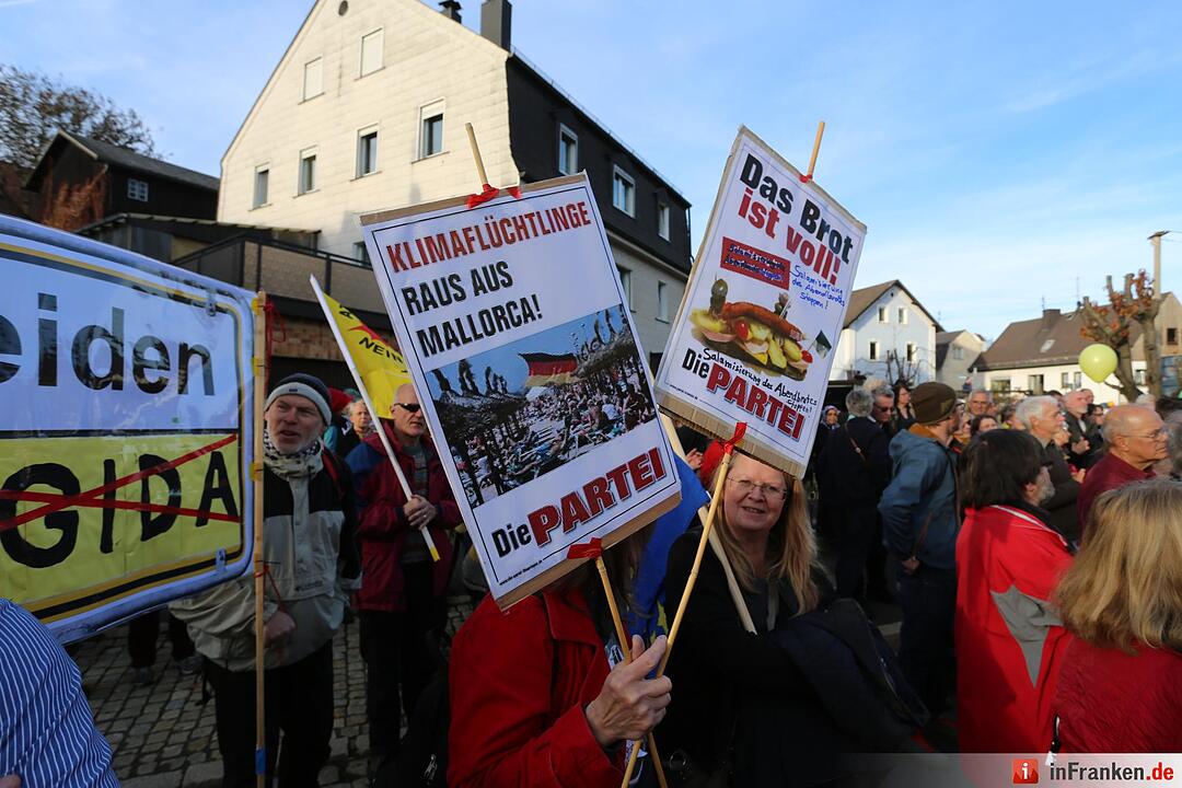 Pegida in Schirnding - Demo und Gegendemo