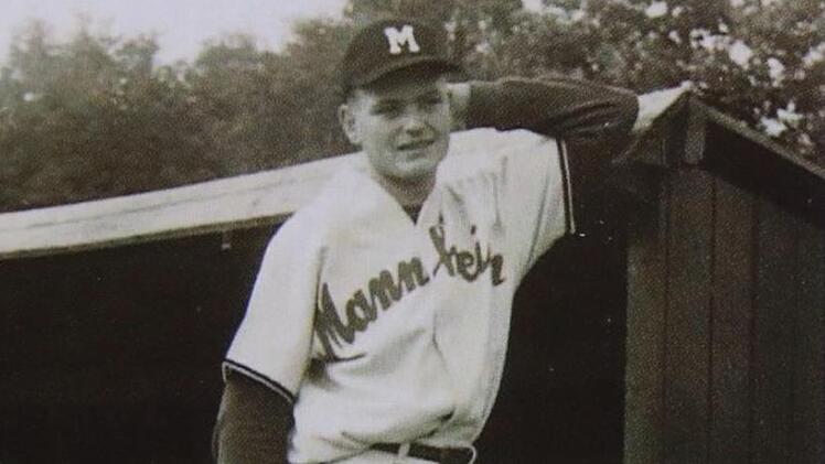 Richard Kermas im Baseball-Dress in den 1950ern. Foto: pr