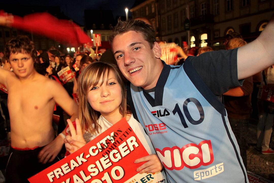 Meisterfeier Brose Baskets Bamberg Maxplatz