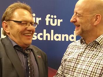 Martin Böhm (rechts) und Detlef Rauh freuen sich über die aussichtsreichen Listenplätze.Foto: privat