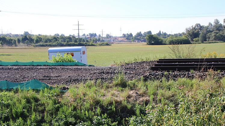 Bahn-Baustelle in den MainauenDagmar Besand