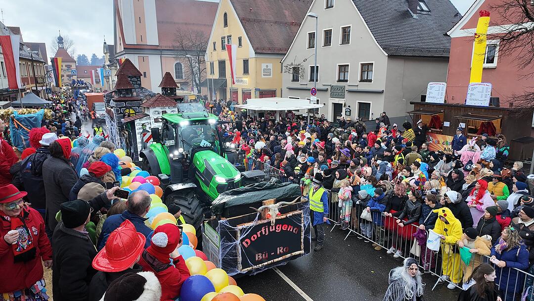 Die Narren sind los: Faschingszug zieht durch Allersberg