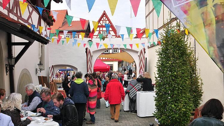 In der "Alten Seilerei" hatte das Kulturamt Haßfurt eine kleine Oase eingerichtet.