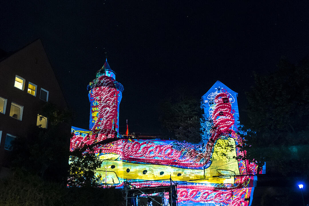 Impressionen der Blauen Nacht 2018 in Nürnberg