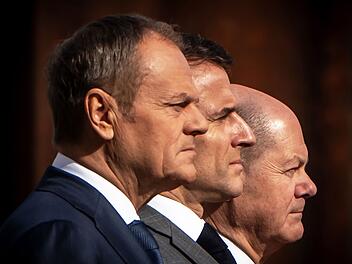 Kanzler Scholz empfängt Tusk und Macron