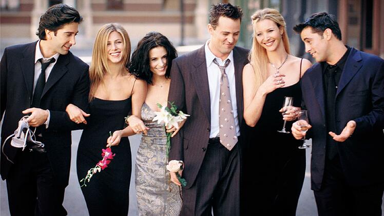 "Friends" war eine der erfolgreichsten Serien überhaupt. Um die sechs Stars der Sitcom (von links nach recht: David Schwimmer, Jennifer Aniston, Courteney Cox, Matthew Perry, Lisa Kudrow, Matt LeBlanc) zu halten, scheuten die Macher keine Kosten.