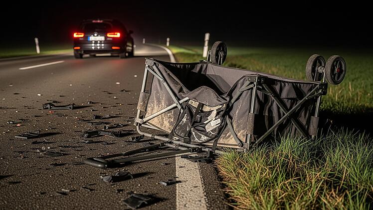 Kurioser Unfall im Kreis Ansbach: Bollerwagen zerstört Auto