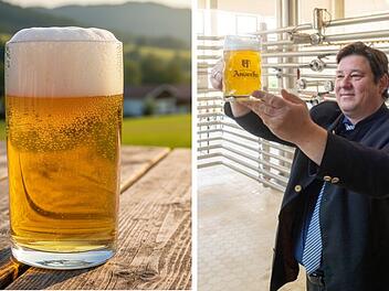 Spritzig, fruchtig, alkoholfrei: Die neue Andechser Apfelweisse soll den r&uuml;ckl&auml;ufigen Bierabsatz mit einem ungew&ouml;hnlichen Mix aus Apfelschorle und Wei&szlig;bier auffangen.