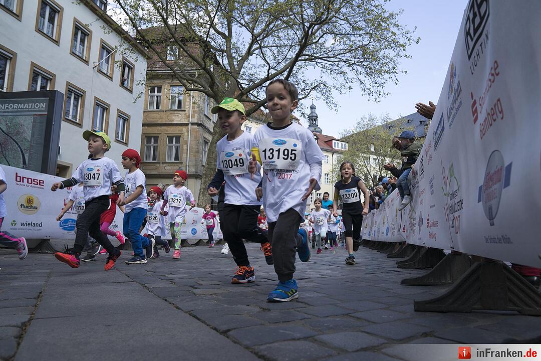 Weltkulturerbelauf in Bamberg: Der Böhnlein Bambini-Lauf 2017