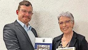 Florian Stein verabschiedete Andrea Beck-Gradert aus dem Vorstand.