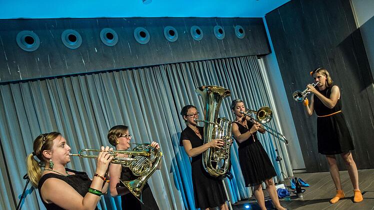Impressionen vom Gastspiel des Quintetts Brassessoires beim Festival "Klangrenzen" in CoburgFoto: Jochen Berger