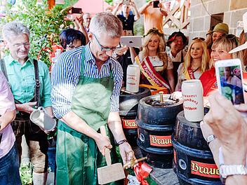 Der Bieranstich auf dem Annafest fällt in diesem Jahr aus. Foto: Stadt Forchheim