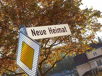 Sprechende Straßennamen: Neue Heimat in Coburg.Foto: Jochen Berger
