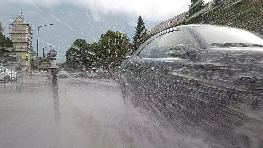 Schweres Unwetter über Mittelfranken