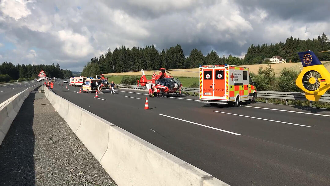 Jahrestag des schweren Bus-Unglücks auf der A9 bei Münchberg