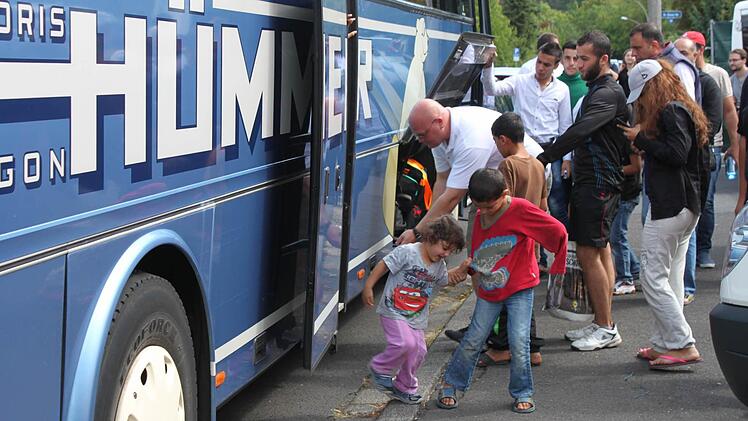 Flüchtlinge beziehen Notunterkunft in Bad Kissingen Foto: Katharina Zimmermann