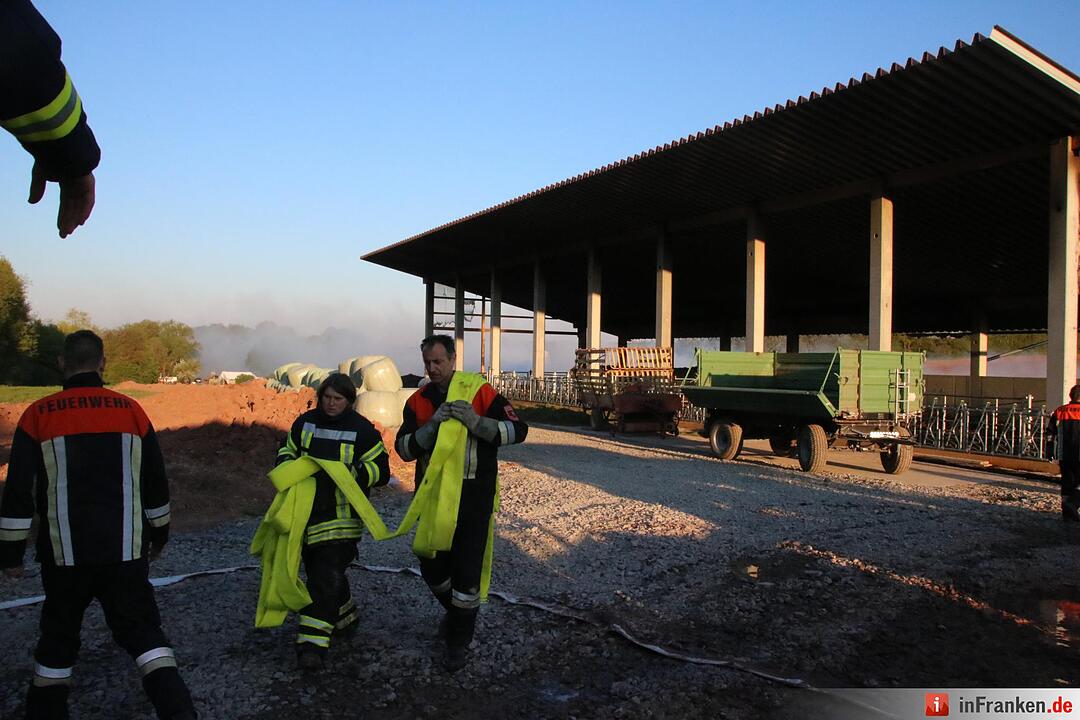 Hoher Schaden bei Stallbrand bei Nüdlingen