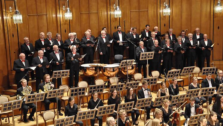 Einen Gastauftritt hatte auch der überregionale Männerchor des Fränkischen Sängerbundes.  Foto: Klopf