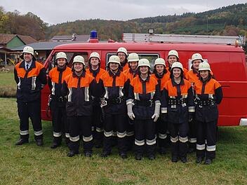 Die erfolgreichen Feuerwehrleute aus Speicherz. Stephanie Elm