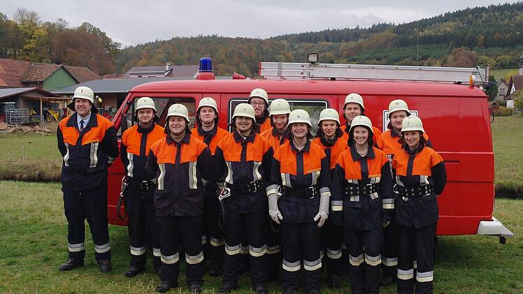 Die erfolgreichen Feuerwehrleute aus Speicherz. Stephanie Elm
