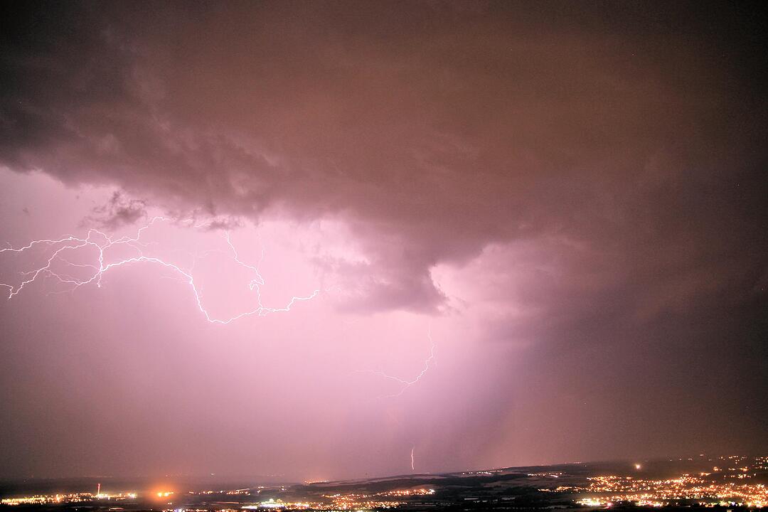 Blitz und Donner über Franken