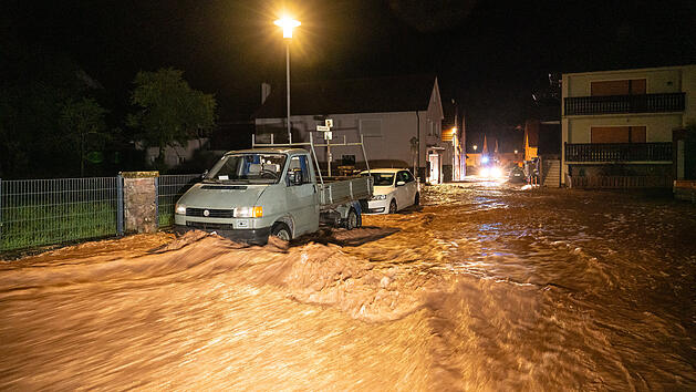 Unwetter wütet in Franken: Main-Spessart versinkt in Wassermassen