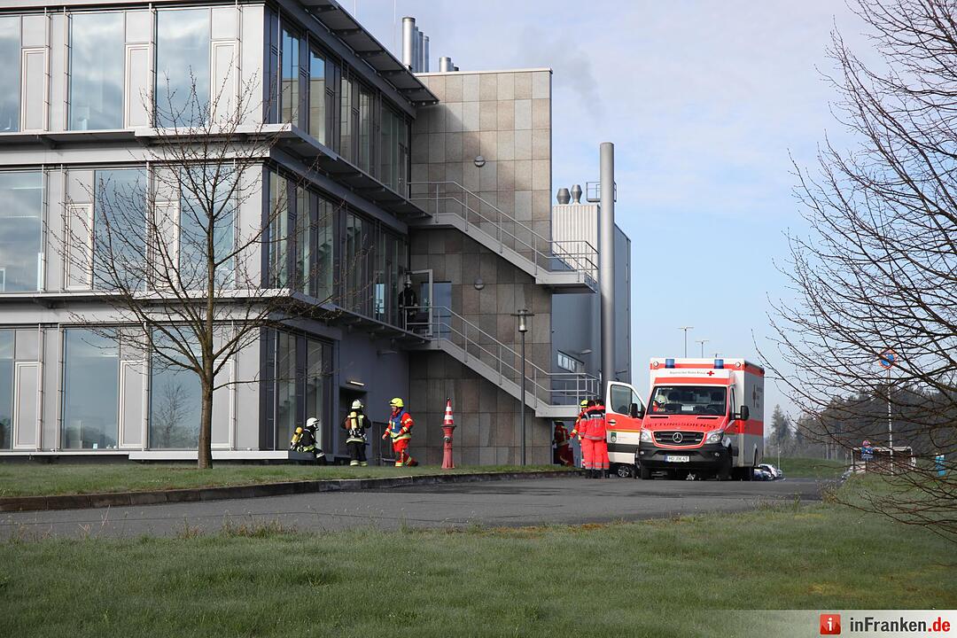 Feuerwehreinsatz bei Firma in Helmbrechts