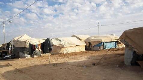 Das Flüchtlingslager entstand in der Wüste. Zunächst wurden die Zelte auf lehmigem Untergrund errichtet.