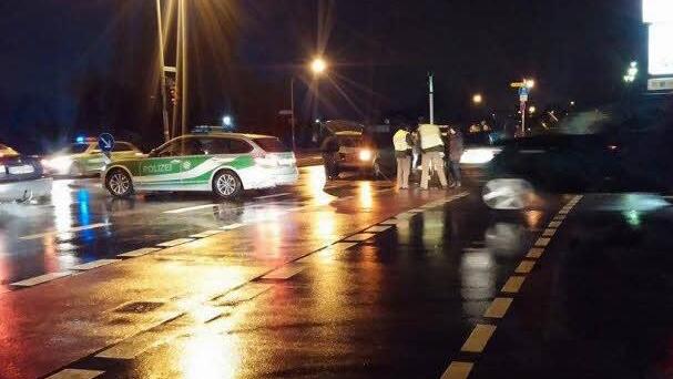Unfall am Berliner Ring Bamberg am 29.1.2015 Foto: Emme D´Ag