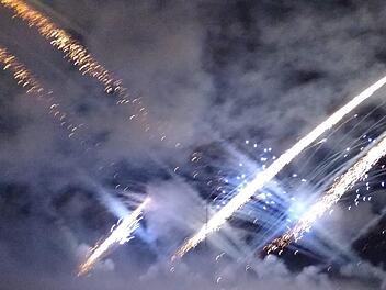 Das Feuerwerk bei Dormitz Foto: Martin Rehm