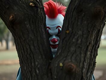 Kitzingen: "Horrorclown" bedroht Männer mitten in der Nacht - hatte er ein Messer bei sich?
