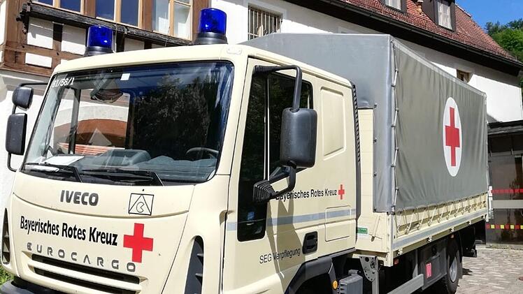 Auch BRK-Fahrzeuge sind in Sachen Logistik im Landkreis Forchheim unterwegs Foto: Gerhard Hoch