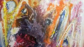Chaos an der Wand? Nein, ein Linkscher "Painterman".